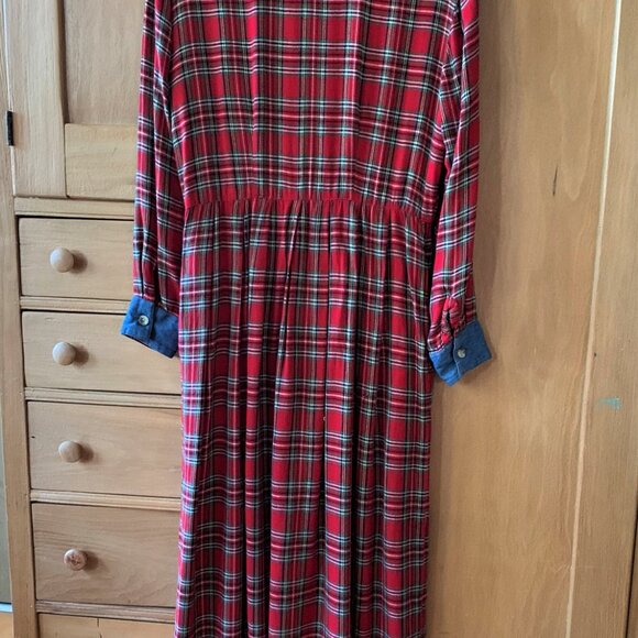 Vintage Plaid Dress and Vest - Picture 13 of 15